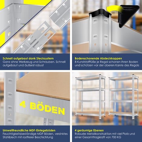 Plans d'étagères de garage bricolage: faciles, soignés et