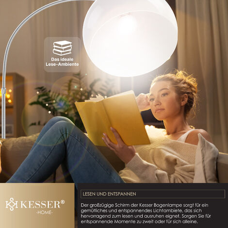 SENRISE Interrupteur à pied rond 2 A pour lampe sur pied et lampadaire Noir