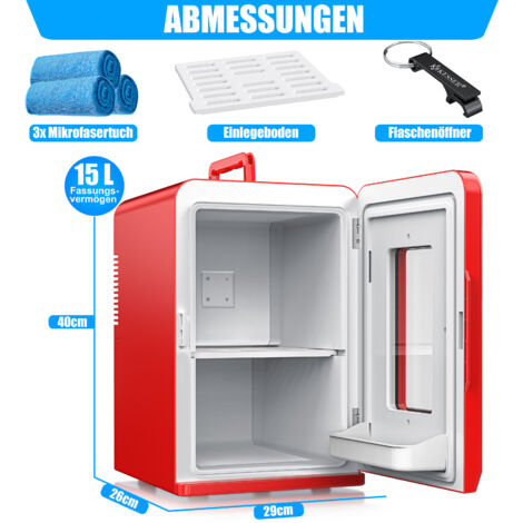 Mini Réfrigérateur 2 En 1 KESSER 15L - Glacière Chauffante Et Rafraîchissante 12V/220V