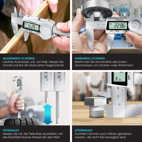 EJ.life Pied à Coulisse Numérique Pied à Coulisse Vertical 0-200mm De Déplacement De Machine D