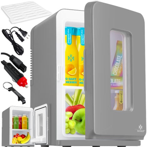 Mini réfrigérateur 230V ou allume-cigare, fonction froid / chaud - bleu, Pause repas