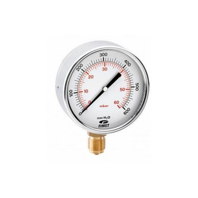 Manómetro de presión para agua y gases con un rango hasta 3 bar
