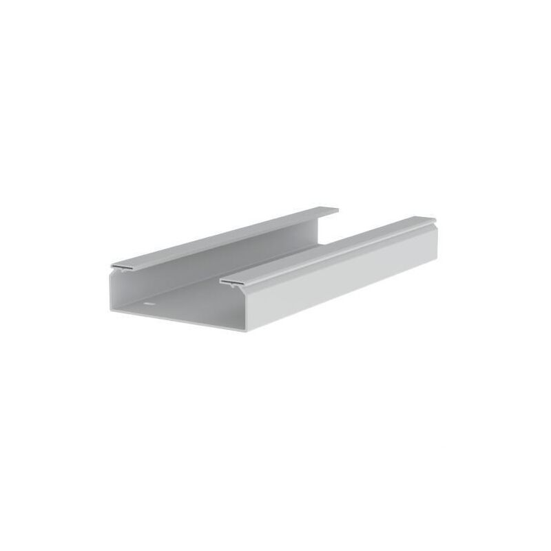 CANALETA ADHESIVA 16X10mm GRIS PLATA 2m