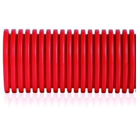 Comprar Tubo corrugado rojo para exterior metrica 75 rollo 100 metros  aiscan drl-75. Precio de oferta