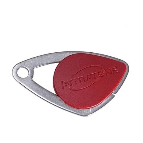 Distintivo elettronico intratone rosso - badge in acciaio inossidabile  Mifare 08-0104 (è programmato solo dal trustee)