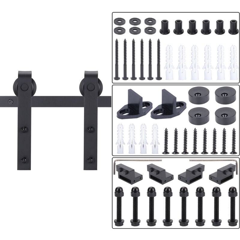 Quincaillerie Kit de Rail Porte Coulissante - 1.83M/6FT