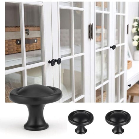 Poignee De Meuble Cuisine 8 Pièces Poignee Cuir Noir Boutons De Portes Pour Placards Avec Des Vis Poignées En Cuir Cuisine Tire Boutons - Bricolage Bouton De Meuble