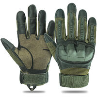 guanti tattici guanti sportivi full finger protezione alpinismo all'aperto guanti moto da guida antiscivolo touch screen A16 verde militare S