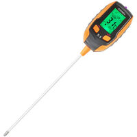 Bodentester Multifunktionaler Bodendetektor 4-in-1 Feuchtigkeitsmesser pH-Meter Temperatur Feuchtigkeit Sonnenlicht Intensität PH-Tester