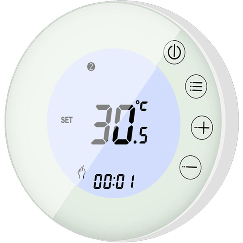 Termostato inteligente WIFI con pantalla LCD Termostato de radiador de calefacción inteligente Control de aplicación Controlador de temperatura constante interior programable Termostato programable di