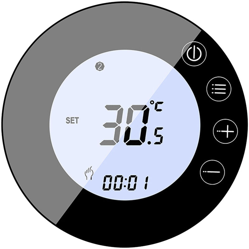 Termostato inteligente WIFI con pantalla LCD Termostato de radiador de calefacción inteligente Control de aplicación Controlador de temperatura constante interior programable Termostato programable di