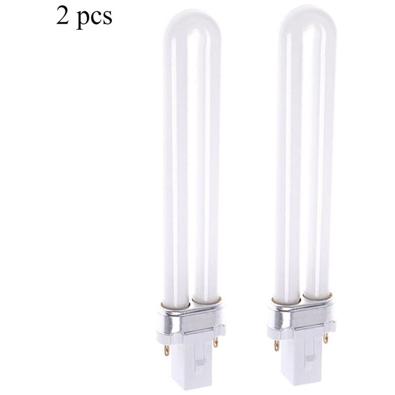 Tubo de lámpara LED UV Bombilla 9W Lámpara de curado Reemplazo Fuente de luz doble para secador de uñas