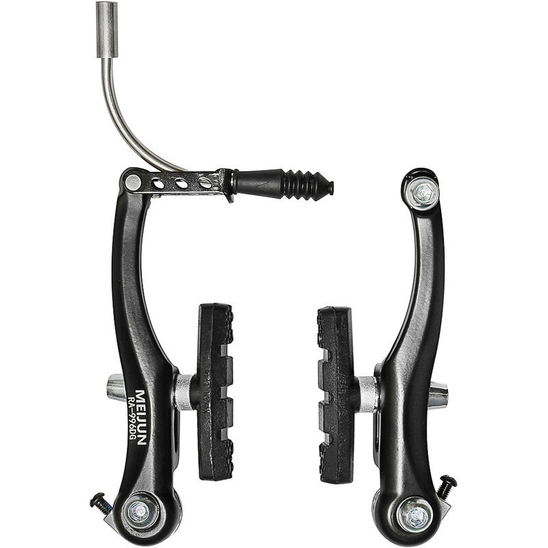 Accesorios de freno de bicicleta Aleación de aluminio Freno de bicicleta de montaña Bicicleta V Freno Accesorios de bicicleta Linear Pull V Juego de pinzas de freno, negro