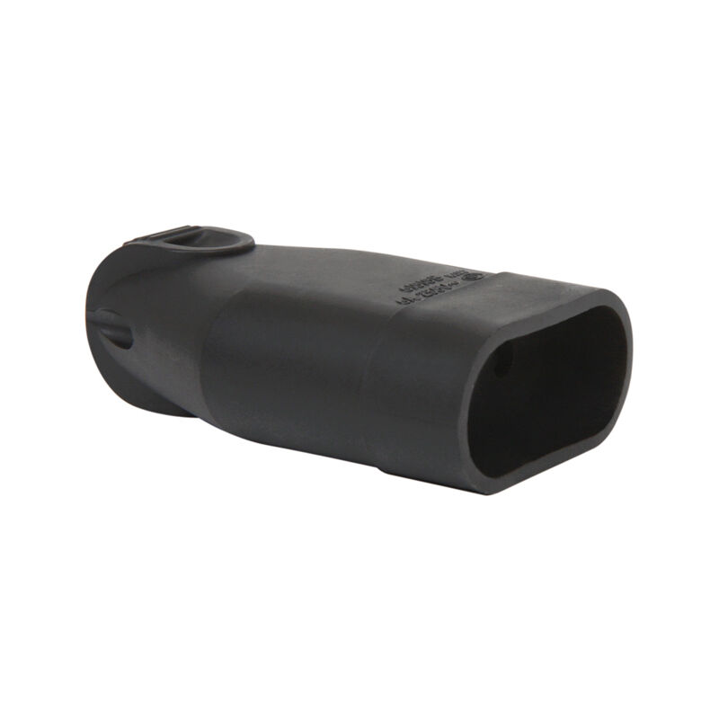 Debflex 713600 Stecker, 2-polig, 6 A, Mit Rechtem Hut, Braun – Für Elektrische Anschlüsse