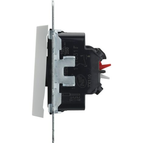 DEBFLEX - CASUAL EVO PLAQUE DE FINITION 1 POSTE GRIS PLATINE | Bricomarché