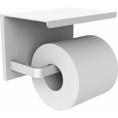 Allibert- Distributeur papier WC avec étagère LOFT-GAME blanc mat