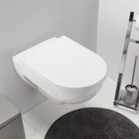 Abattant WC en thermodur RAINBOW - déclipsable et fermeture progressive - Blanc