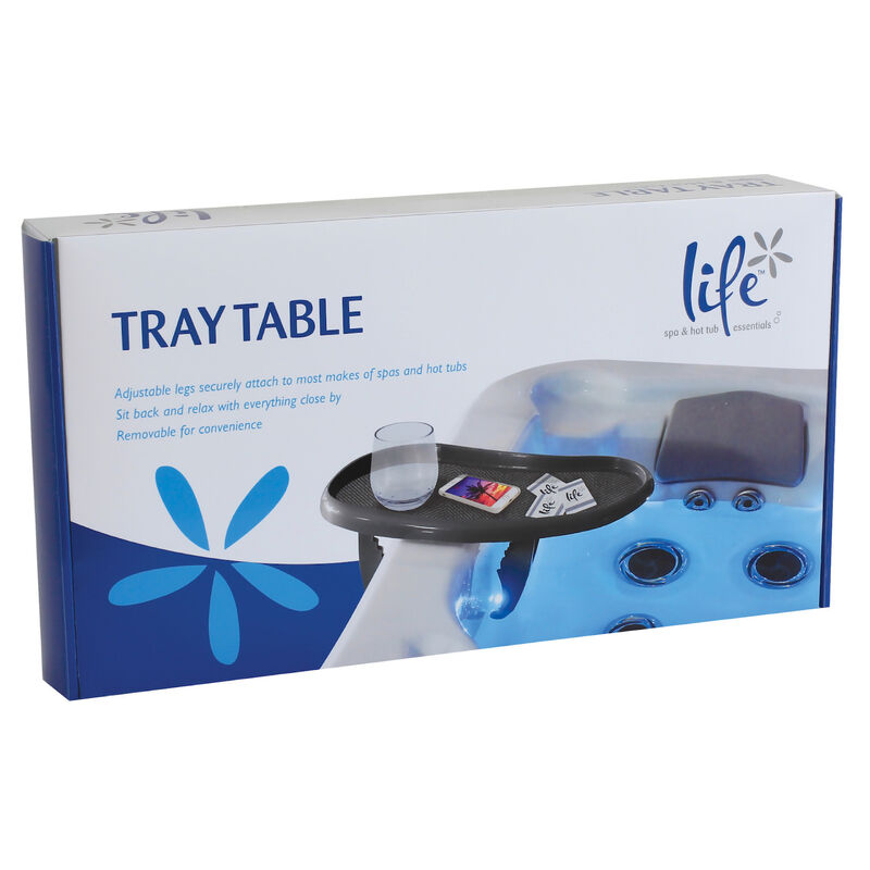 Life Deluxe Spa Tray Table vielseitiges Whirlpool Tablett Tisch mit 2  Getränkehalter rutschfest