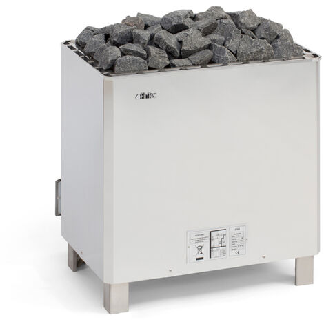FinTec ARNE 12 kW Premium Elektro-Saunaofen Standofen finnischer Saunaofen Edelstahl