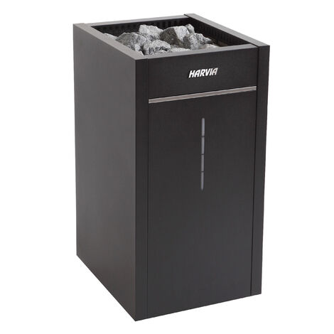 Harvia Virta Combi HL110S Saunaofen mit Verdampfer 10,8 kW Combiofen Standofen schwarz