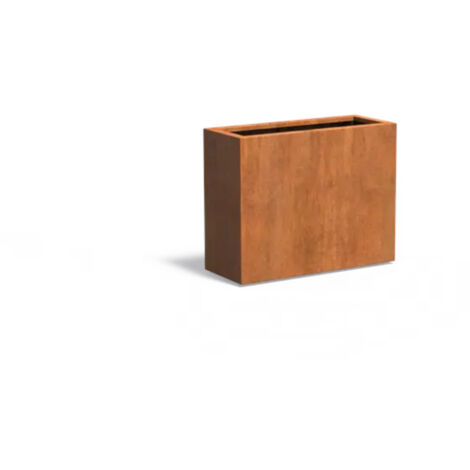 Adezz Pflanzgefäß Carrez Standard Rechteck aus Corten-Stahl Pflanzkübel Größe 100x40x80 cm (1/5)