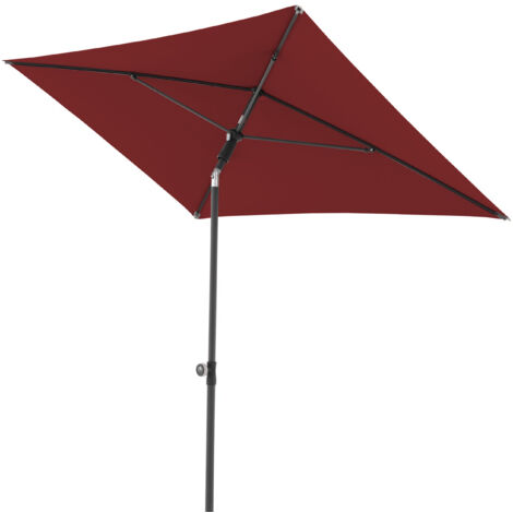 Doppler ACTIVE Green Edition 200 x 120 cm Sonnenschirm in 4 Farbvarianten Mittelmastschirm Balkonsch 833 Bordeaux