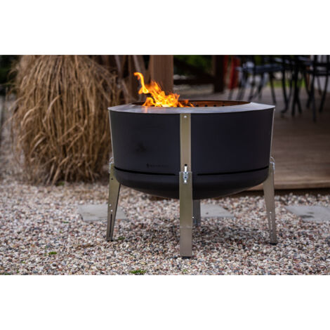 Masuria Wild Alpha 600 Black Rauchfreie Feuerstelle Grillstelle aus Edelstahl (1/5)