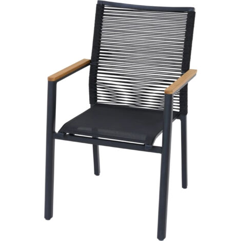 Bologna Stapelsessel, Rope Alu, Armlehnen Teak FSC 100% (1/5)