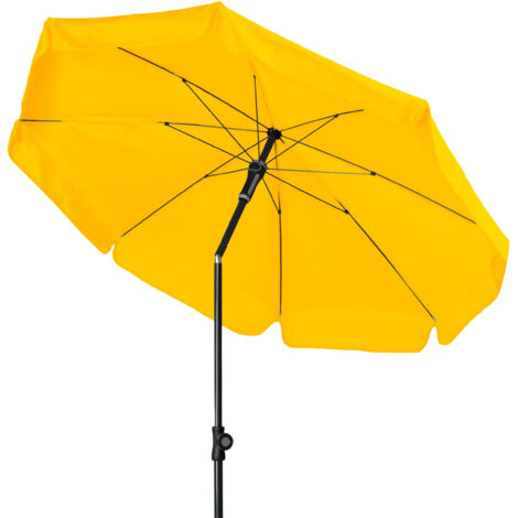 Doppler Sunline Manual ø 200 cm rund Sonnenschirm in 12 Farben Mittelmastschirm Balkonschirm 811 Gelb