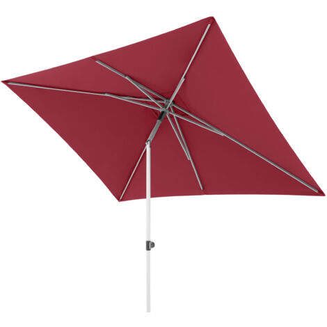 Doppler ACT 250 x 200 PUSH-UP Sonnenschirm 250 x 200 cm Mittelmastschirm Mittelstock 4 Farbvarianten 809 Rot