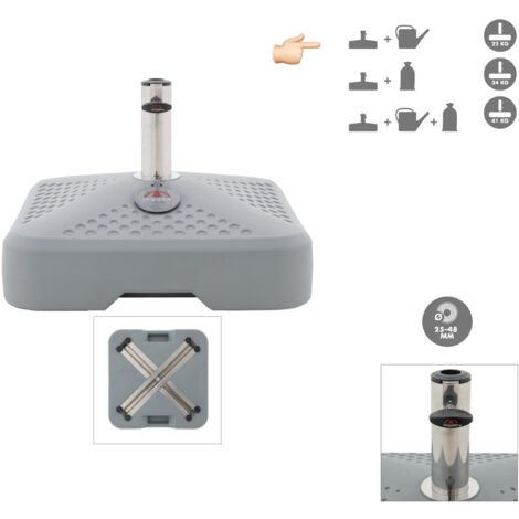 Doppler Schirmständer Active FILL IT 3-in-1 (befüllbar) 20 - 40 kg Füllsockel 85499AG25