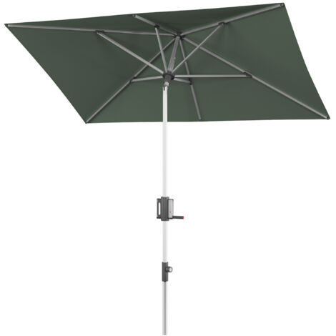 KNIRPS APOLL 230 x 150 cm rechteckig Balkonschirm 7 Farbvarianten Sonnenschirm 600 Aloe