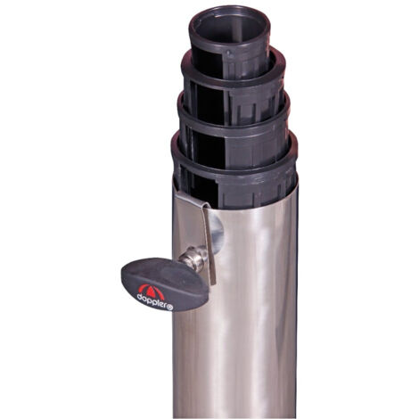 Doppler Reduzierringe 5 Größen für Sonnenschirm Adapter Schirmstock 52 / 48 / 38 / 32 / 25 mm schwar