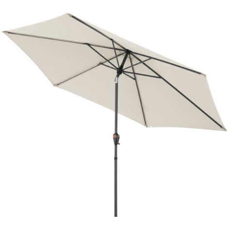 Doppler myZone Mittelmastschirm Auto-Tilt rund 305 cm Sonnenschirm 6 Farben 429465 820 Natur