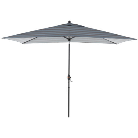 Doppler myZone Mittelmastschirm Auto-Tilt 300 x 200 Sonnenschirm 6 Farben 461465 840S Blockstreifen Anthrazit (1/5)