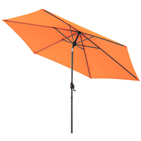 Doppler myZone Mittelmastschirm Auto-Tilt rund 305 cm Sonnenschirm 6 Farben 429465 816 Orange (1/5)