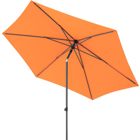 Doppler myZone 300 Mittelmastschirm Push-Up rund 300 cm Sonnenschirm 6 Farben 461591 816 Orange (1/5)