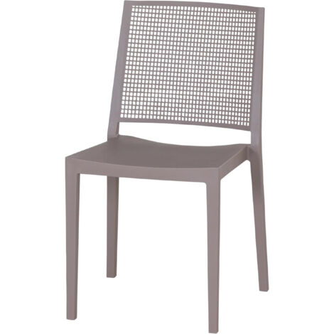 Siena Garden Square Stapelstuhl - Polypropylen taupe (1/5)