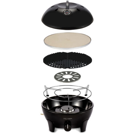 Cadac Glamp Chef 40 BBQ / Pizza Stone 30mbar Gasgrill Campinggrill ø 40 cm 5610C-35-04-EF