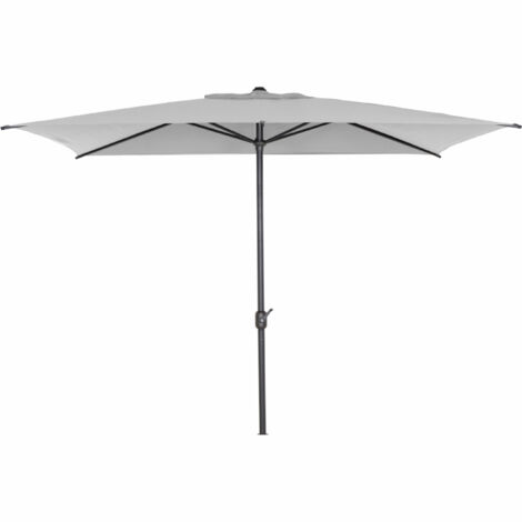 SIENA GARDEN Isa Mittelstockschirm anthrazit/stone 200x300 cm Gestell Aluminium anthrazit, Streben Stahl, Bezug 100% Polyester, 180g/m² stone, UPF 50+ (1/5)