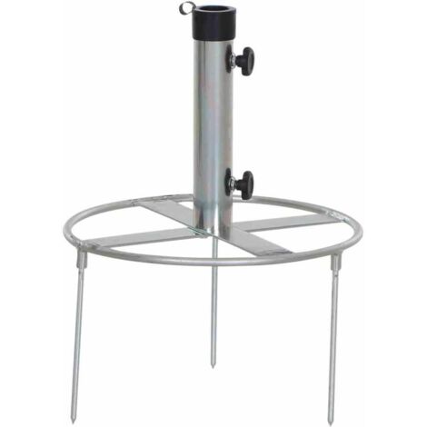 Rasendorn galvanisiert Ø 40 cm mit Kunststoffadaptern für Schirmstöcke Ø 48/38/32 mm
