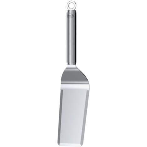 Rösle Plancha-Spachtel schmal aus Edelstahl, Klingen- Länge/Breite 15 x 7 cm 250430 (1/2)