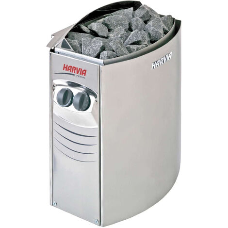 Harvia Vega Compact Elektroofen 4,5 kW - Sauna zwischen 3 - 6 m3 - Einfach/ Ergonomische Bedienelemente/ Wandmontage  - BC45