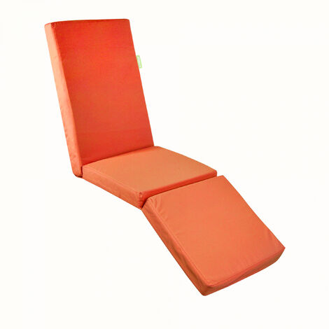 Outbag Relax Plus Stuhlauflage Sitzkissen Gartenauflage wetterfest 50 x 180  cm Liegestuhl Orange