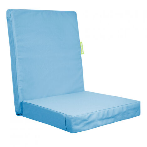 Outbag highrise Plus Stuhlauflage Sitzkissen Gartenauflage für Hochlehner  wetterfest 50 x 45 x 60 cm Aqua
