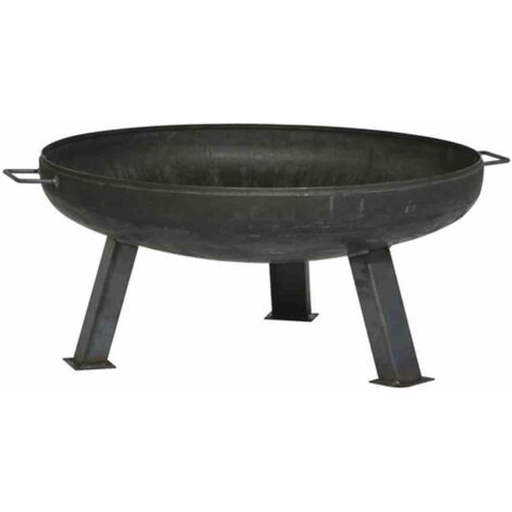 Feuerschale XXL Ø 55 cm – Stahl anthrazit – mit Wasserablaufloch und Handgriffen – witterungsbeständig – für gemütliche Lagerfeueratmosphäre – Siena Garden (1/7)
