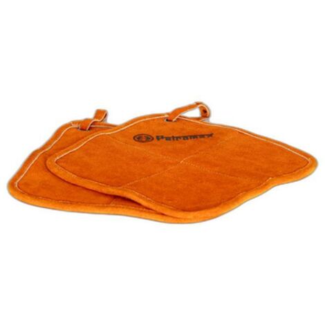 Petromax 2er-Set Topflappen Aramid feuer- und hitzebeständig rot-orange 25,5x25,5x1,5 cm