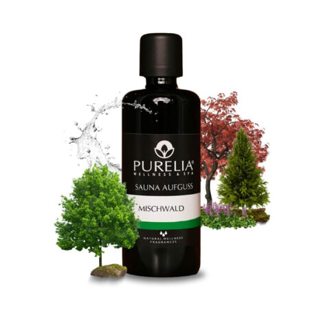 PURELIA Saunaaufguss Konzentrat Mischwald 100 ml natürlicher Sauna-aufguss - reine ätherische Öle (1/5)