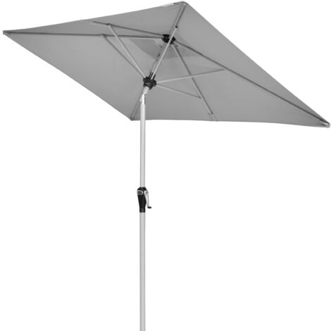 Doppler Active Auto Tilt 210 x 140 cm Sonnenschirm 5 Farben Balkonschirm Mittelmast 457460 827 Hellgrau