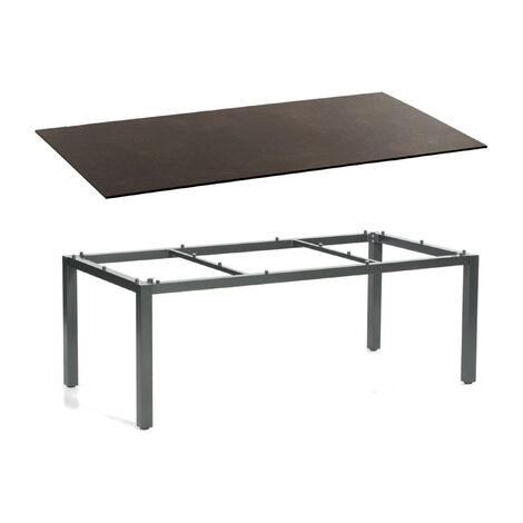 Sonnenpartner Gartentisch Base 200x100 cm Aluminium anthrazit